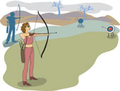 picture of archer on left side of title